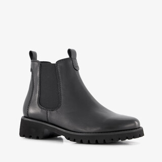 Hush Puppies leren dames Chelsea boots zwart