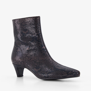 Blue Box dames slangenprint enkellaarsjes met hak
