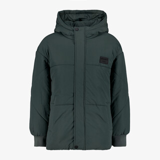Unsigned jongens winterjas met capuchon groen