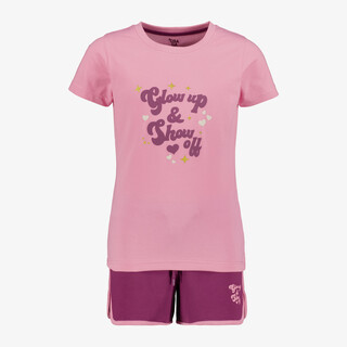 Osaga meisjes sport set met tekstopdruk roze paars