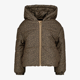 TwoDay meisjes winterjas met capuchon bruin