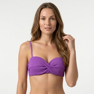 Osaga voorgevormde dames bikinitop met structuur paars