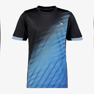 Dutchy Dry kinder voetbal T-shirt zwart blauw
