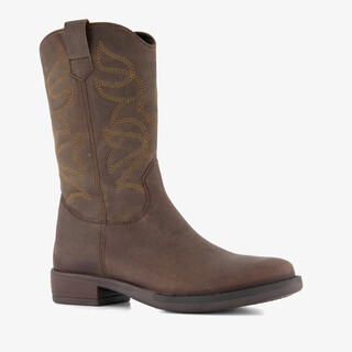 Groot leren cowboylaarzen meisjes bruin