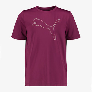 Puma TAD ESS Cat Logo meisjes sportshirt roze