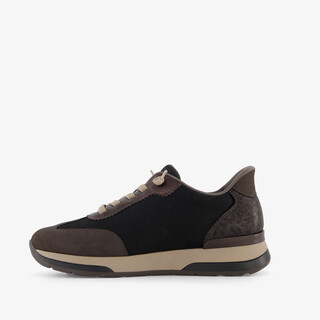 Softline dames sneakers met H leest bruin