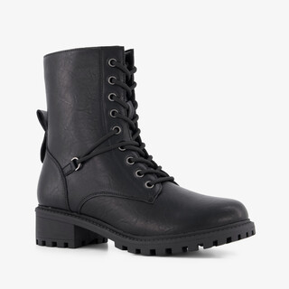 Blue Box dames veterboots zwart