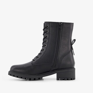 Blue Box dames veterboots zwart