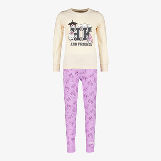 Hello Kitty meisjes pyjama beige lila