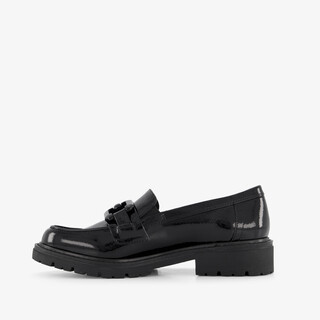 Softline dames lak loafers zwart