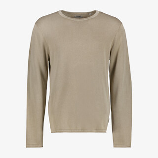 JJ REBEL fijngebreide heren trui beige