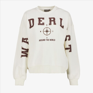 TwoDay dames sweater met opdruk wit