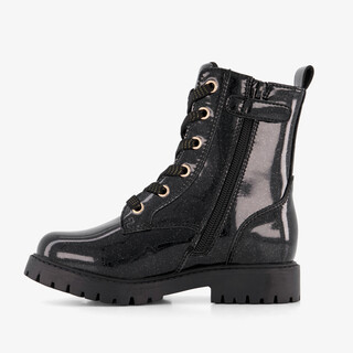 Blue Box meisjes glitter veterboots met gouden strik