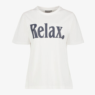 TwoDay dames T-shirt met tekstopdruk wit