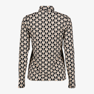 TwoDay dames coltrui met grafische bloemenprint beige
