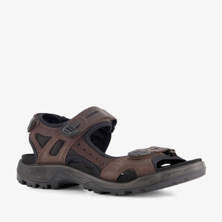 ECCO Offroad leren heren sandalen zwart