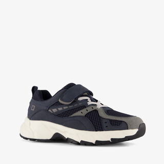 Blue Box jongens dad sneakers donkerblauw grijs