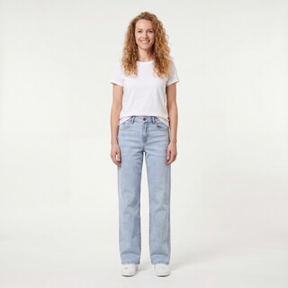 TwoDay dames wide leg jeans lichtblauw lengte 31