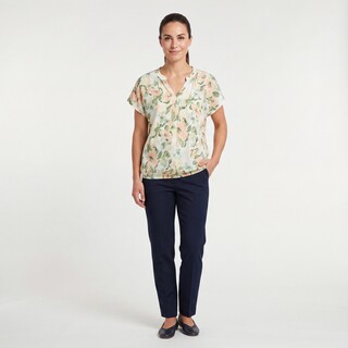 TwoDay dames blouse met bloemenprint groen