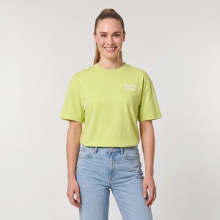 TwoDay dames T-shirt met matcha backprint groen