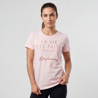 TwoDay dames T-shirt met opdruk roze