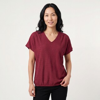 TwoDay dames T-shirt bordeauxrood