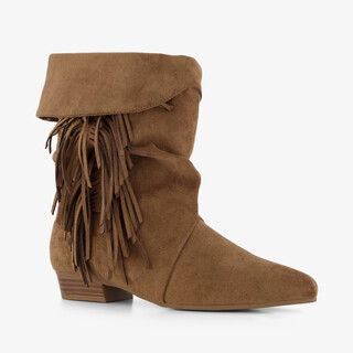 Nova dames boots met franjes bruin