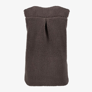 TwoDay dames teddy gilet donkerbruin