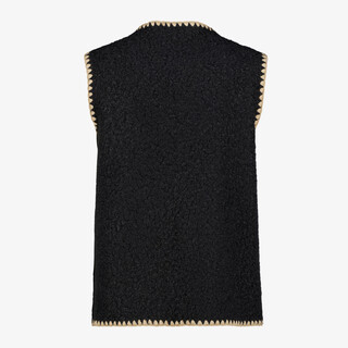 TwoDay teddy dames gilet zwart