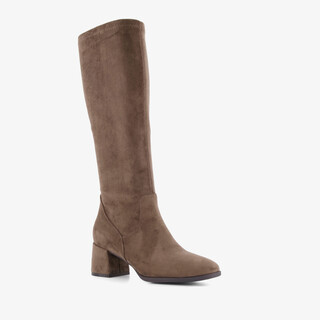 Nova hoge dames laarzen met hak taupe