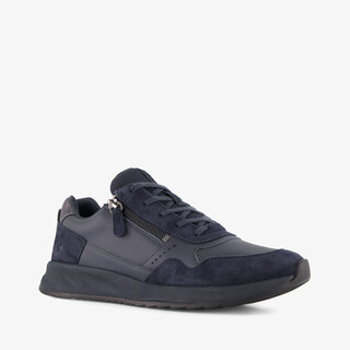 ECCO OTM W Low-Cut leren dames sneakers zwart