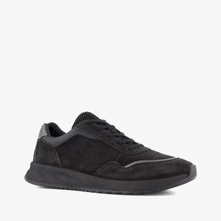 ECCO OTM W Low-Cut suède dames sneakers zwart