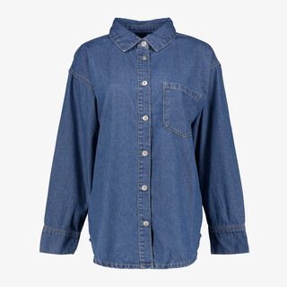 TwoDay denim dames blouse donkerblauw
