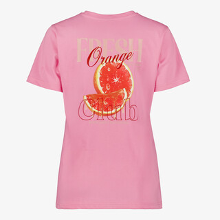 TwoDay dames T-shirt met backprint lichtroze