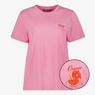 TwoDay dames T-shirt met backprint lichtroze