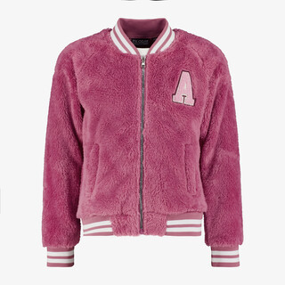 TwoDay furry meisjes baseball vest roze