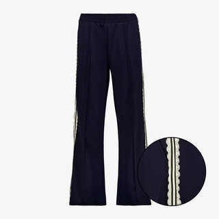 TwoDay dames broek met kanten biezen blauw