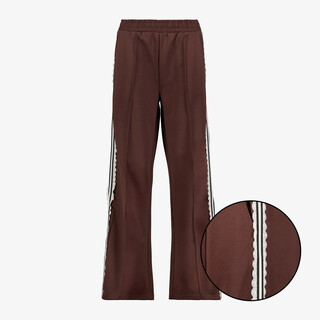 TwoDay dames broek met kanten biezen bruin