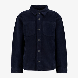 Unsigned jongens corduroy overhemd donkerblauw
