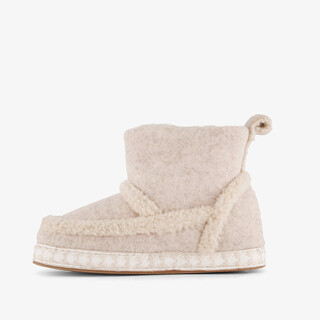 Thu!s hoge dames pantoffels met teddy voering beige