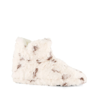 Thu!s hoge dames pluche pantoffels beige