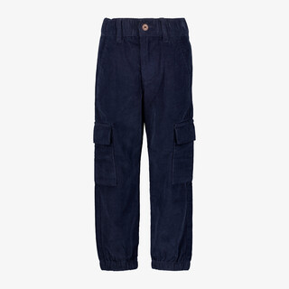Unsigned jongens corduroy cargo broek donkerblauw