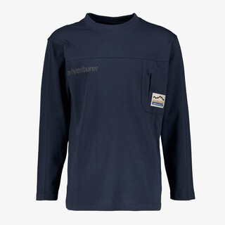Unsigned jongens shirt donkerblauw