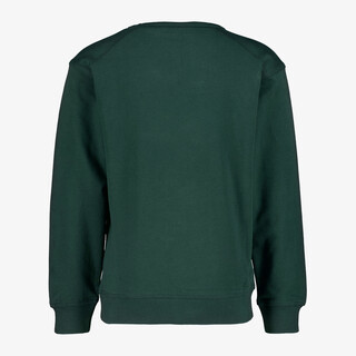 Unsigned jongens sweater met borstzakje donkergroen