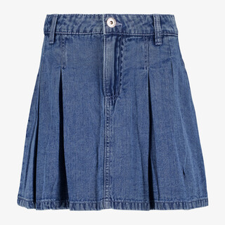 TwoDay meisjes denim rok met plooien blauw