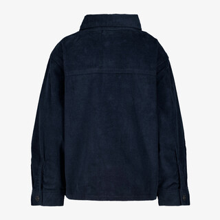 Unsigned jongens corduroy overhemd donkerblauw