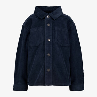 Unsigned jongens corduroy overhemd donkerblauw