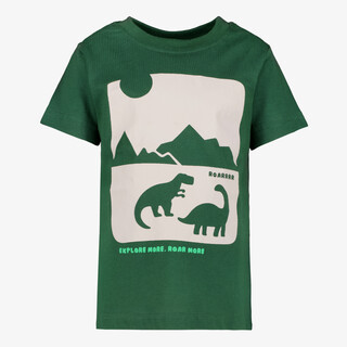 Unsigned jongens T-shirt met dino groen