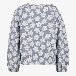 TwoDay meisjes bomberjack met bloemenprint lichtblauw