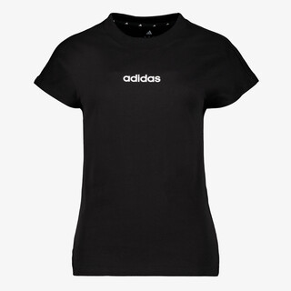 Adidas Essentials Linear dames sport T-shirt zwart